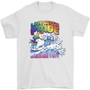 Live With Pride Unicorn Gay Pride Awareness LGBT Mens T-Shirt 100% Cotton White