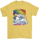 Live With Pride Unicorn Gay Pride Awareness LGBT Mens T-Shirt 100% Cotton Yellow