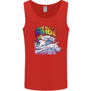 Live With Pride Unicorn Gay Pride Awareness LGBT Mens Vest Tank Top Red