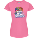 Live With Pride Unicorn Gay Pride Awareness LGBT Womens Petite Cut T-Shirt Azalea