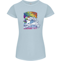 Live With Pride Unicorn Gay Pride Awareness LGBT Womens Petite Cut T-Shirt Light Blue