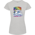Live With Pride Unicorn Gay Pride Awareness LGBT Womens Petite Cut T-Shirt Sports Grey