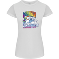 Live With Pride Unicorn Gay Pride Awareness LGBT Womens Petite Cut T-Shirt White