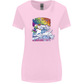 Live With Pride Unicorn Gay Pride Awareness LGBT Womens Wider Cut T-Shirt Light Pink