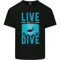 Live & Let Dive Funny Scuba Diving Diver Kids T-Shirt Childrens Black