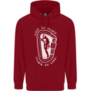 Live to Climb Rock Climbing Climber Childrens Kids Hoodie Red