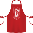 Live to Climb Rock Climbing Climber Cotton Apron 100% Organic Red