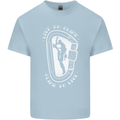 Live to Climb Rock Climbing Climber Kids T-Shirt Childrens Light Blue
