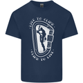 Live to Climb Rock Climbing Climber Kids T-Shirt Childrens Navy Blue