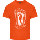 Live to Climb Rock Climbing Climber Kids T-Shirt Childrens Orange