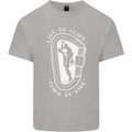 Live to Climb Rock Climbing Climber Kids T-Shirt Childrens Sports Grey
