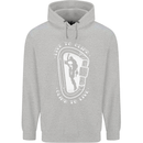 Live to Climb Rock Climbing Climber Mens 80% Cotton Hoodie Sports Grey