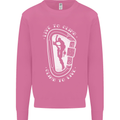 Live to Climb Rock Climbing Climber Mens Sweatshirt Jumper Azalea