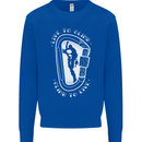 Live to Climb Rock Climbing Climber Mens Sweatshirt Jumper Royal Blue