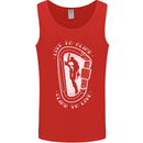 Live to Climb Rock Climbing Climber Mens Vest Tank Top Red