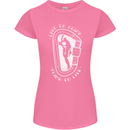 Live to Climb Rock Climbing Climber Womens Petite Cut T-Shirt Azalea