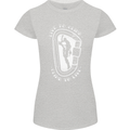 Live to Climb Rock Climbing Climber Womens Petite Cut T-Shirt Sports Grey