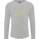 Live with Pride LGBT Awareness Day Gay Mens Long Sleeve T-Shirt Sports Grey