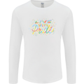 Live with Pride LGBT Awareness Day Gay Mens Long Sleeve T-Shirt White