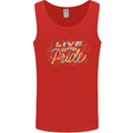 Live with Pride LGBT Awareness Day Gay Mens Vest Tank Top Red