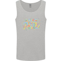Live with Pride LGBT Awareness Day Gay Mens Vest Tank Top Sports Grey