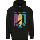 Living the Mom Life Mothers Day Mummy Childrens Kids Hoodie Black