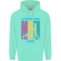 Living the Mom Life Mothers Day Mummy Childrens Kids Hoodie Peppermint