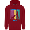 Living the Mom Life Mothers Day Mummy Childrens Kids Hoodie Red