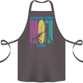 Living the Mom Life Mothers Day Mummy Cotton Apron 100% Organic Dark Grey