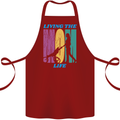 Living the Mom Life Mothers Day Mummy Cotton Apron 100% Organic Maroon