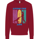Living the Mom Life Mothers Day Mummy Kids Sweatshirt Jumper Red