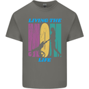 Living the Mom Life Mothers Day Mummy Mens Cotton T-Shirt Tee Top Charcoal