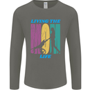 Living the Mom Life Mothers Day Mummy Mens Long Sleeve T-Shirt Charcoal