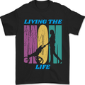 Living the Mom Life Mothers Day Mummy Mens T-Shirt 100% Cotton Black