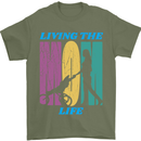 Living the Mom Life Mothers Day Mummy Mens T-Shirt 100% Cotton Military Green