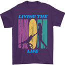 Living the Mom Life Mothers Day Mummy Mens T-Shirt 100% Cotton Purple