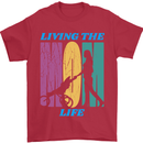 Living the Mom Life Mothers Day Mummy Mens T-Shirt 100% Cotton Red