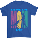 Living the Mom Life Mothers Day Mummy Mens T-Shirt 100% Cotton Royal Blue