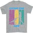 Living the Mom Life Mothers Day Mummy Mens T-Shirt 100% Cotton Sports Grey