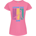 Living the Mom Life Mothers Day Mummy Womens Petite Cut T-Shirt Azalea