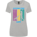Living the Mom Life Mothers Day Mummy Womens Wider Cut T-Shirt Sports Grey