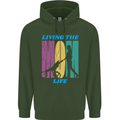 Living the Mum Life Mothers Day Mummy Childrens Kids Hoodie Forest Green