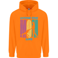 Living the Mum Life Mothers Day Mummy Childrens Kids Hoodie Orange
