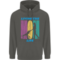 Living the Mum Life Mothers Day Mummy Childrens Kids Hoodie Storm Grey