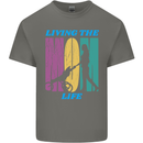 Living the Mum Life Mothers Day Mummy Mens Cotton T-Shirt Tee Top Charcoal