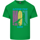 Living the Mum Life Mothers Day Mummy Mens Cotton T-Shirt Tee Top Irish Green