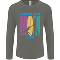 Living the Mum Life Mothers Day Mummy Mens Long Sleeve T-Shirt Charcoal