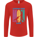 Living the Mum Life Mothers Day Mummy Mens Long Sleeve T-Shirt Red
