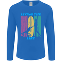 Living the Mum Life Mothers Day Mummy Mens Long Sleeve T-Shirt Royal Blue