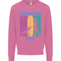 Living the Mum Life Mothers Day Mummy Mens Sweatshirt Jumper Azalea